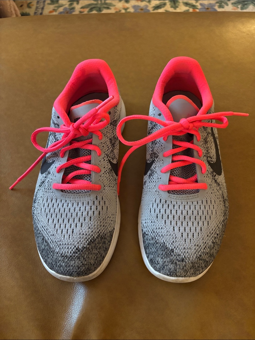 Nike Running Shoes with Bright Pink Accents
